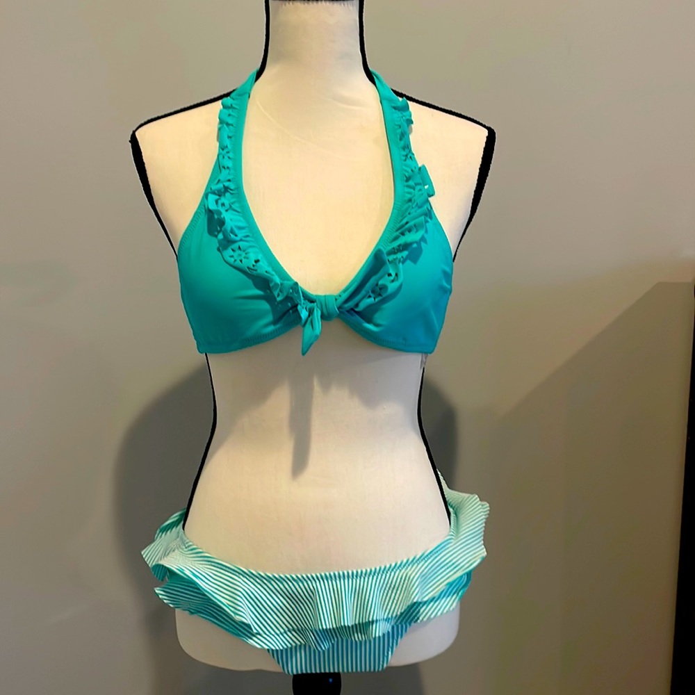 Jessica Simpson ruffled bikini  small